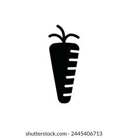 Carrot vector icon. Vegetable flat sign design. Carrot symbol pictogram. Healthy food UX UI icon
