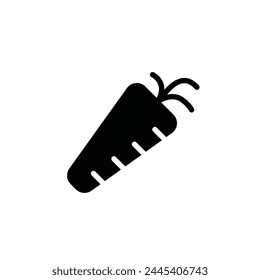 Carrot vector icon. Vegetable flat sign design. Carrot symbol pictogram. Healthy food UX UI icon