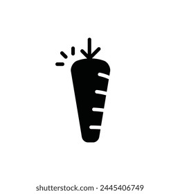 Carrot vector icon. Vegetable flat sign design. Carrot symbol pictogram. Healthy food UX UI icon