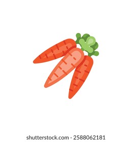 carrot vector icon. Vegetable icon flat style. perfect use for logo, presentation, website, and more. modern icon design color style