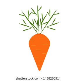 Carrot Vector icon.Vector illustration for web mobile, logo, app, UI design.