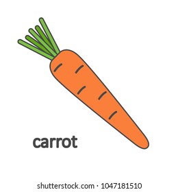 Carrot. Vector Illustration.