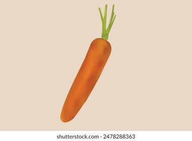 Karotten-Vektorillustration mit Hintergrund 