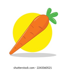 Carrot Vector Illustration Flat Style