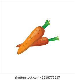 Carrot Vector Illustration for Healthy Eating Concepts