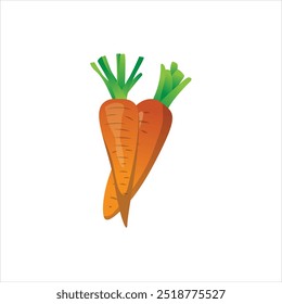 Carrot Vector Illustration for Healthy Eating Concepts
