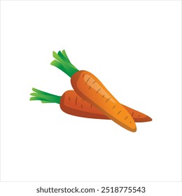 Carrot Vector Illustration for Healthy Eating Concepts