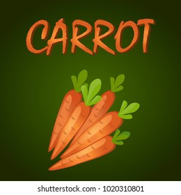 Carrot vector illustration isolated on a white background