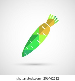 carrot vector illustration isolated on white background