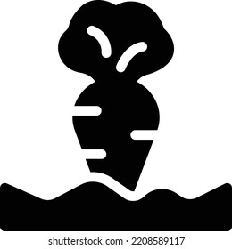 carrot Vector illustration on a transparent background. Premium quality symmbols. Glyphs vector icons for concept and graphic design.
