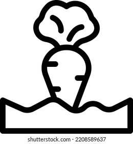 carrot   Vector illustration on a transparent background. Premium quality symmbols. Thin line vector icons for concept and graphic design. 
