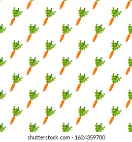 Carrot vector illustration. seamless pattern. Seamless pattern can be used for wallpaper, pattern fills, web page background, surface textures.