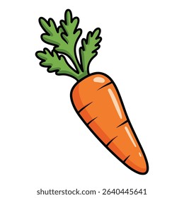 Carrot vector illustration, simple design