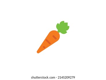 Carrot Vector Isolated Emoticon. Carrot Icon