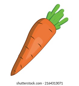 carrot vector isolated on white background,vegetable vector illustration.