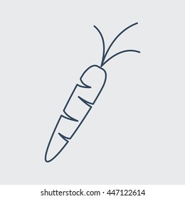 Carrot Vector Line Icon. Eps.-10.