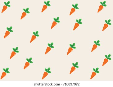 carrot vector pattern background