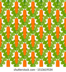 Carrot vector seamless pattern. Seamless pattern can be used for wallpaper, pattern fills, web page background, surface textures.