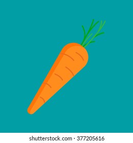 Carrot. Vector carrot in trendy flat style. Vector concept. Isolated object.