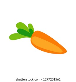 Carrot vector. vegetable organic illustration healthy icon.