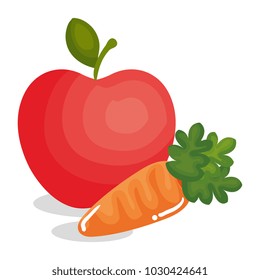 carrot vegetable with apple