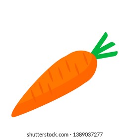 carrot vegetable color icon.vector illustration