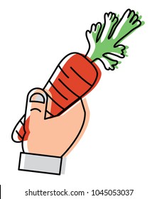 Carrot vegetable design 