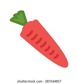 Carrot, vegetable, food icon vector image. Can also be used for eatables, food and drinks. Suitable for use on web apps, mobile apps and print media
