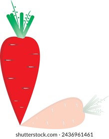 Carrot Vegetable, Carrot Fruit Design