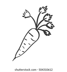 carrot vegetable icon