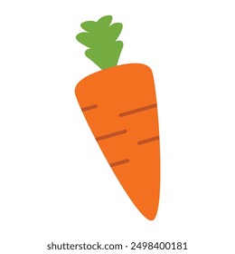 Icono de zanahoria vegetal aislado fondo blanco.