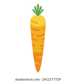 Carrot vegetable icon isometric vector. Borsch cook food. Cuisine meal