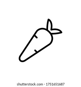 Carrot, vegetable icon. Simple line, outline vector elements of agriculture icons for ui and ux, website or mobile application