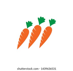 carrot vegetable icon vector 