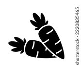 carrot - vegetable icon vector design template in white background