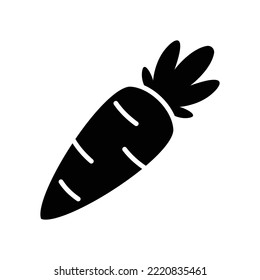 carrot - vegetable icon vector design template in white background