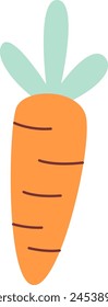 Carrot Vegetable Icon Vector Illustration