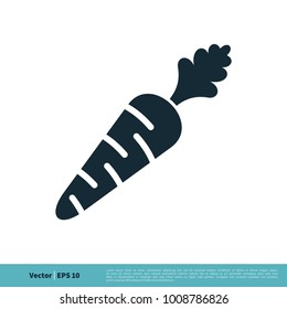Carrot - Vegetable Icon Vector Logo Template Illustration Design. Vector EPS 10.