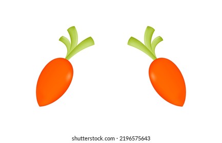 ilustración vegetal de zanahoria con técnica de malla en fondo blanco
