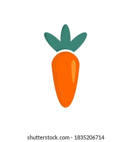 Carrot vegetable logo design vector template