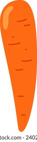 Carrot Vegetable Ripe Vector Illustration