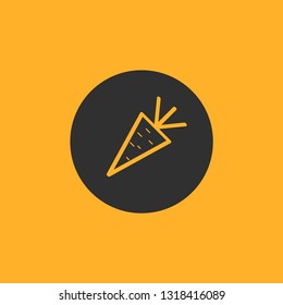 Carrot vegetable vector icon