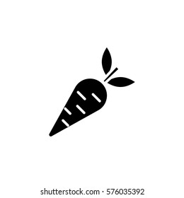 carrot vegetable vector icon