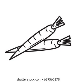 carrot vegetables icon