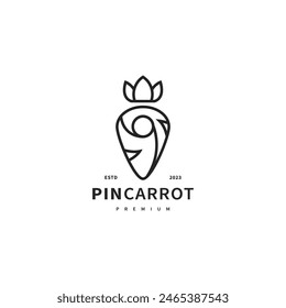  ilustración de diseño de logotipo de icono de Vector de carrota 8