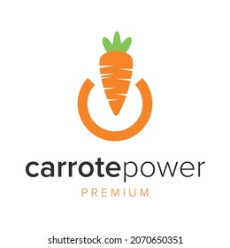 plantilla vectorial de icono de logotipo de potencia de cartón