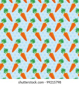 carrots background pattern of blue dots, vector illustration