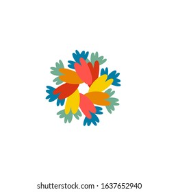 carrots in a circle vector symbol