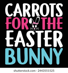 Carrots for the easter bunny vector