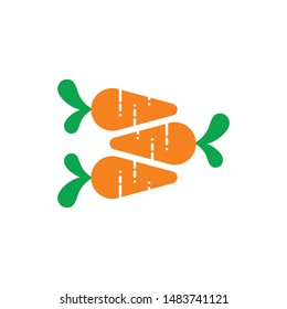 carrots group symbol logo vector